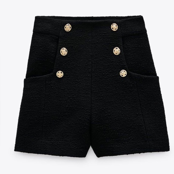 Zara Tweed Shorts - Picture 1 of 5